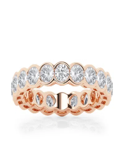 Saks Fifth Avenue Women's Build Your Own Collection 14k Rose Gold Lab Grown Diamond Channel Eternity Ring In 3 Tcw