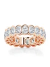 Saks Fifth Avenue Women's Build Your Own Collection 14k Rose Gold Lab Grown Diamond Channel Eternity Ring In 4 Tcw