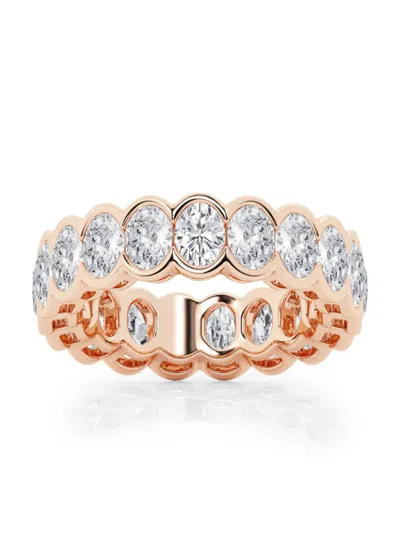 Saks Fifth Avenue Women's Build Your Own Collection 14k Rose Gold Lab Grown Diamond Channel Eternity Ring In 4 Tcw