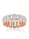 Saks Fifth Avenue Women's Build Your Own Collection 14k Rose Gold Lab Grown Diamond Channel Eternity Ring In 5 Tcw