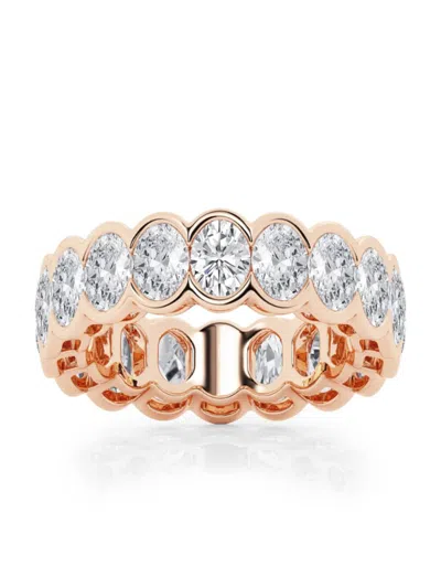 Saks Fifth Avenue Women's Build Your Own Collection 14k Rose Gold Lab Grown Diamond Channel Eternity Ring In 5 Tcw