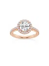 Saks Fifth Avenue Women's Build Your Own Collection 14k Rose Gold Lab Grown Diamond Halo Engagement Ring In 2 Tcw