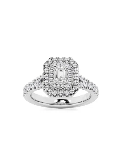 Saks Fifth Avenue Women's Build Your Own Collection 14k White Gold & 3 Tcw Natural Diamond Engagement Ring In 3 Tcw White Gold