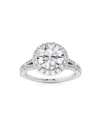 Saks Fifth Avenue Women's Build Your Own Collection 14k White Gold & Lab Grown Diamond Halo Engagement Ring In 2.6 Tcw White Gold
