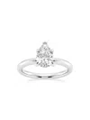 Saks Fifth Avenue Women's Build Your Own Collection 14k White Gold & Lab Grown Pear Shape Diamond Solitare Engagement In 1.5 Tcw White Gold