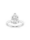 Saks Fifth Avenue Women's Build Your Own Collection Platinum & Lab Grown Pear Shape Diamond Solitare Engagement Ring In 3 Tcw Platinum