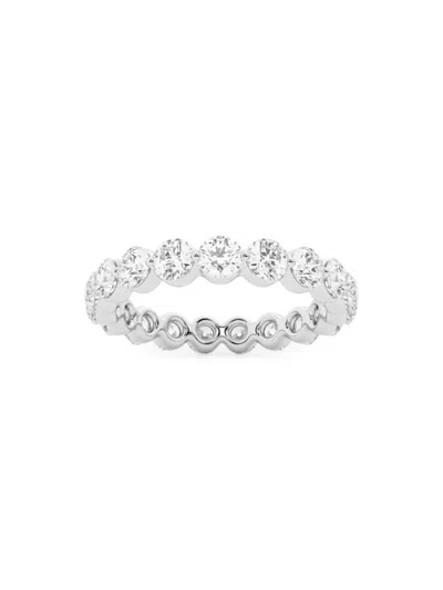Saks Fifth Avenue Women's Build Your Own Collection 14k White Gold & Lab Grown Round Diamond Floating Eternity Band In 2 Tcw White Gold