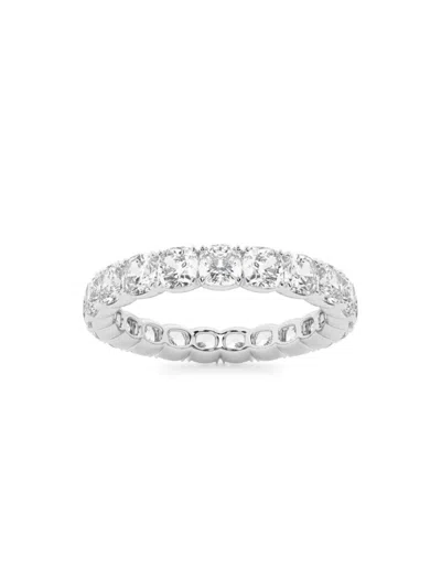 Saks Fifth Avenue Women's Build Your Own Collection 14k White Gold & Natural Cushion Cut Diamond Eternity Band In 3 Tcw White Gold