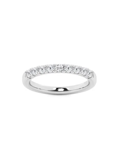 Saks Fifth Avenue Women's Build Your Own Collection 14k White Gold & Natural Diamond Anniversary Band In 0.5 Tcw White Gold