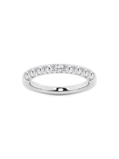 Saks Fifth Avenue Women's Build Your Own Collection 14k White Gold & Natural Diamond Anniversary Band In 0.75 Tcw White Gold