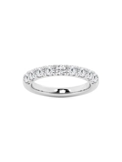 Saks Fifth Avenue Women's Build Your Own Collection 14k White Gold & Natural Diamond Anniversary Band In 1 Tcw White Gold