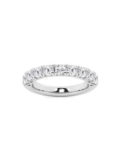 Saks Fifth Avenue Women's Build Your Own Collection 14k White Gold & Natural Diamond Anniversary Band In 1.5 Tcw White Gold