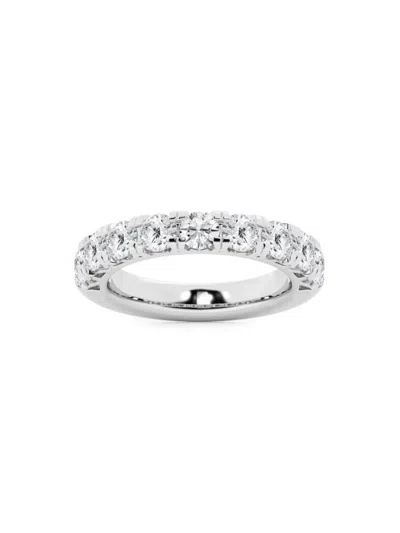 Saks Fifth Avenue Women's Build Your Own Collection 14k White Gold & Natural Diamond Anniversary Band In 2 Tcw White Gold