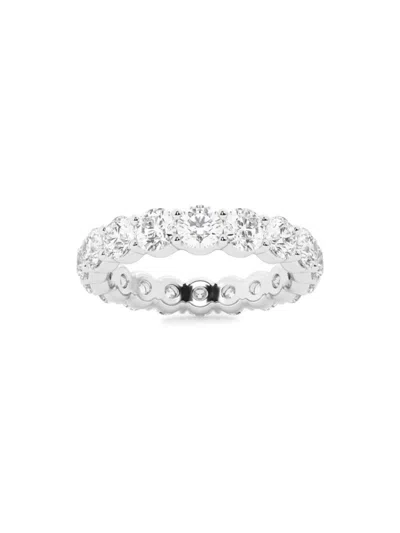 Saks Fifth Avenue Women's Build Your Own Collection 14k White Gold & Natural Round Diamond Eternity Band In 3 Tcw White Gold