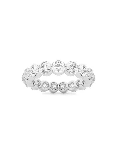 Saks Fifth Avenue Women's Build Your Own Collection 14k White Gold & Natural Round Diamond Floating Eternity Band In 3 Tcw White Gold