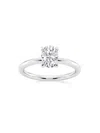 Saks Fifth Avenue Women's Build Your Own Collection 14k White Gold & Oval Natural Diamond Solitaire Engagement Ring In 1 Tcw