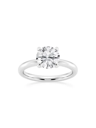 Saks Fifth Avenue Women's Build Your Own Collection 14k White Gold & Round Natural Diamond Solitaire Engagement Ring In 2 Tcw