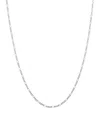 Saks Fifth Avenue Women's Build Your Own Collection 14k White Gold Figaro Chain Necklace In 1.9 Mm