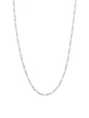 Saks Fifth Avenue Women's Build Your Own Collection 14k White Gold Figaro Chain Necklace In 2.6 Mm