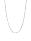 Saks Fifth Avenue Women's Build Your Own Collection 14k White Gold Figaro Chain Necklace In 3.0 Mm