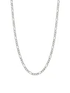 Saks Fifth Avenue Women's Build Your Own Collection 14k White Gold Figaro Chain Necklace In 3.8 Mm
