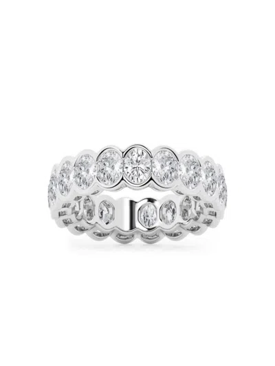 Saks Fifth Avenue Women's Build Your Own Collection 14k White Gold Lab Grown Diamond Channel Eternity Ring In 4 Tcw