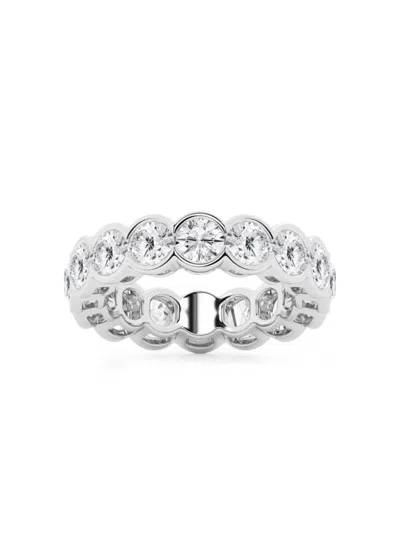 Saks Fifth Avenue Women's Build Your Own Collection 14k White Gold Lab Grown Diamond Channel Eternity Ring In 5 Tcw