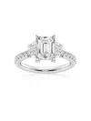 Saks Fifth Avenue Women's Build Your Own Collection 14k White Gold Lab Grown Diamond Engagement Ring In 3.6 Tcw
