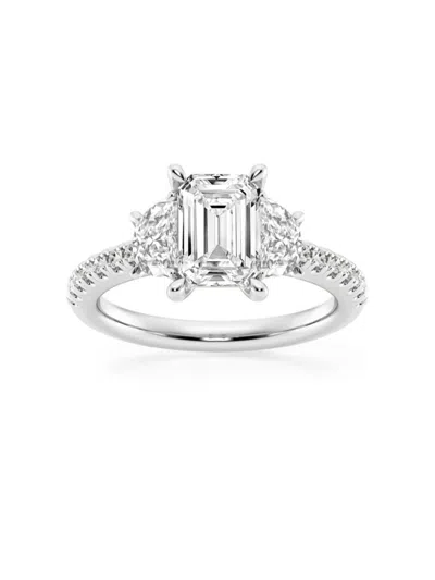 Saks Fifth Avenue Women's Build Your Own Collection 14k White Gold Lab Grown Diamond Engagement Ring In 3.6 Tcw