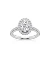 Saks Fifth Avenue Women's Build Your Own Collection 14k White Gold Lab Grown Diamond Halo Engagement Ring In 2 Tcw