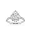 Saks Fifth Avenue Women's Build Your Own Collection 14k White Gold Lab Grown Diamond Halo Engagement Ring In 2 Tcw