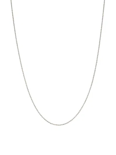 Saks Fifth Avenue Women's Build Your Own Collection 14k White Gold Rope Chain Necklace In 1.4 Mm