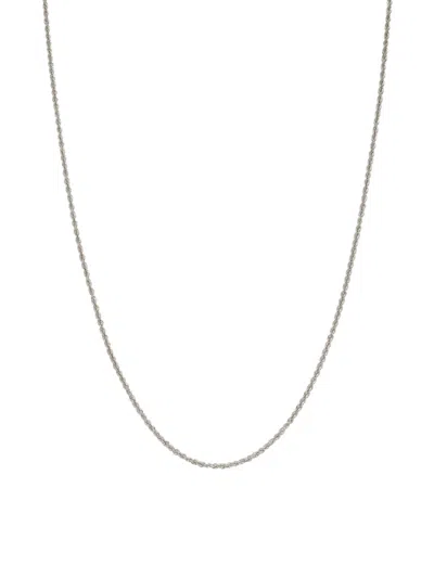 Saks Fifth Avenue Women's Build Your Own Collection 14k White Gold Rope Chain Necklace In 1.6 Mm