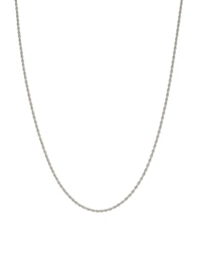 Saks Fifth Avenue Women's Build Your Own Collection 14k White Gold Rope Chain Necklace In 1.8 Mm