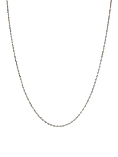 Saks Fifth Avenue Women's Build Your Own Collection 14k White Gold Rope Chain Necklace In 2 Mm
