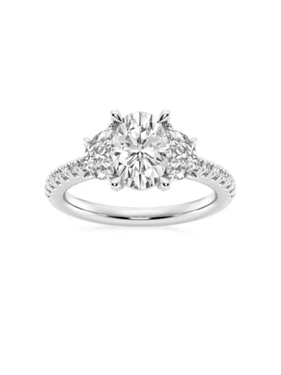 Saks Fifth Avenue Women's Build Your Own Collection 14k White Gold Three Stone Lab Grown Diamond Engagement Ring In 2.75 Tcw