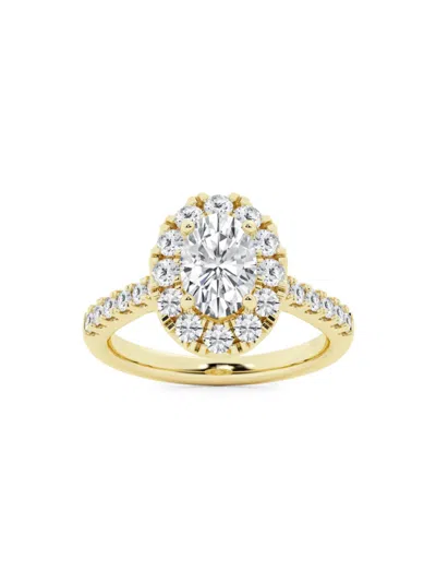 Saks Fifth Avenue Women's Build Your Own Collection 14k Yellow Gold & 4 Tcw Natural Diamond Engagement Ring In 4 Tcw Yellow Gold