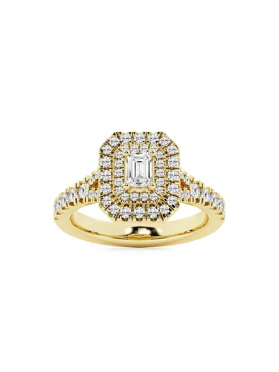 Saks Fifth Avenue Women's Build Your Own Collection 14k Yellow Gold & 4 Tcw Natural Diamond Engagement Ring In 4 Tcw Yellow Gold