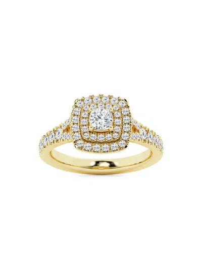 Saks Fifth Avenue Women's Build Your Own Collection 14k Yellow Gold & 4 Tcw Natural Diamond Engagement Ring In 4 Tcw Yellow Gold