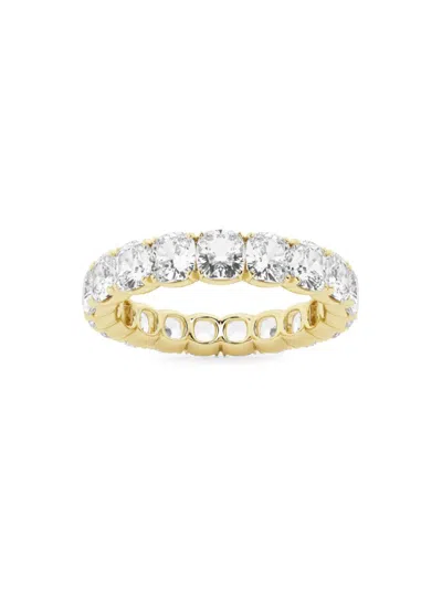 Saks Fifth Avenue Women's Build Your Own Collection 14k Yellow Gold & Lab Grown Cushion Cut Diamond Eternity Band In 5 Tcw Yellow Gold