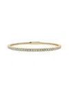 Saks Fifth Avenue Women's Build Your Own Collection 14k Yellow Gold & Lab Grown Diamond Flexible Bangle Bracelet In 1 Tcw