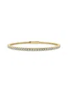 Saks Fifth Avenue Women's Build Your Own Collection 14k Yellow Gold & Lab Grown Diamond Flexible Bangle Bracelet In 2 Tcw