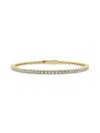 Saks Fifth Avenue Women's Build Your Own Collection 14k Yellow Gold & Lab Grown Diamond Flexible Bangle Bracelet In 4 Tcw