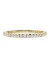 Saks Fifth Avenue Women's Build Your Own Collection 14k Yellow Gold & Lab Grown Diamond Flexible Bangle Bracelet In 4 Tcw