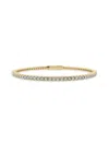 Saks Fifth Avenue Women's Build Your Own Collection 14k Yellow Gold & Lab Grown Diamond Flexible Bangle Bracelet In 5 Tcw