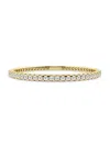Saks Fifth Avenue Women's Build Your Own Collection 14k Yellow Gold & Lab Grown Diamond Flexible Bangle Bracelet In 5 Tcw
