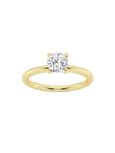 Saks Fifth Avenue Women's Build Your Own Collection 14k Yellow Gold & Lab Grown Diamond Solitare Engagement Ring In 1 Tcw Yellow Gold