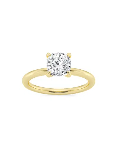Saks Fifth Avenue Women's Build Your Own Collection 14k Yellow Gold & Lab Grown Diamond Solitare Engagement Ring In 1.5 Tcw Yellow Gold