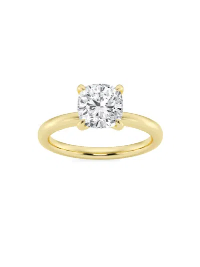 Saks Fifth Avenue Women's Build Your Own Collection 14k Yellow Gold & Lab Grown Diamond Solitare Engagement Ring In 2 Tcw Yellow Gold