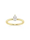 Saks Fifth Avenue Women's Build Your Own Collection 14k Yellow Gold & Lab Grown Pear Shape Diamond Solitaire Engagemen In 0.5 Tcw Yellow Gold
